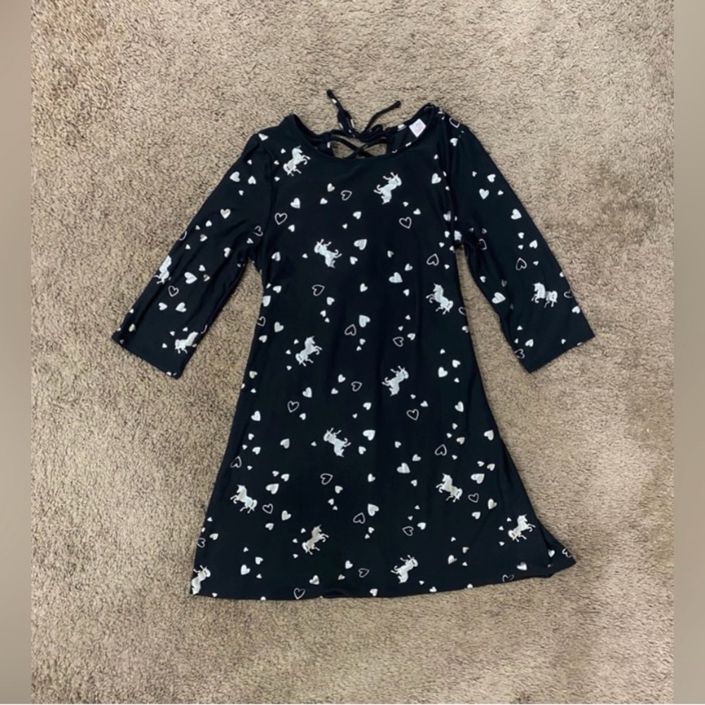 Girls Justice Unicorn /Hearts Dress size 8/10